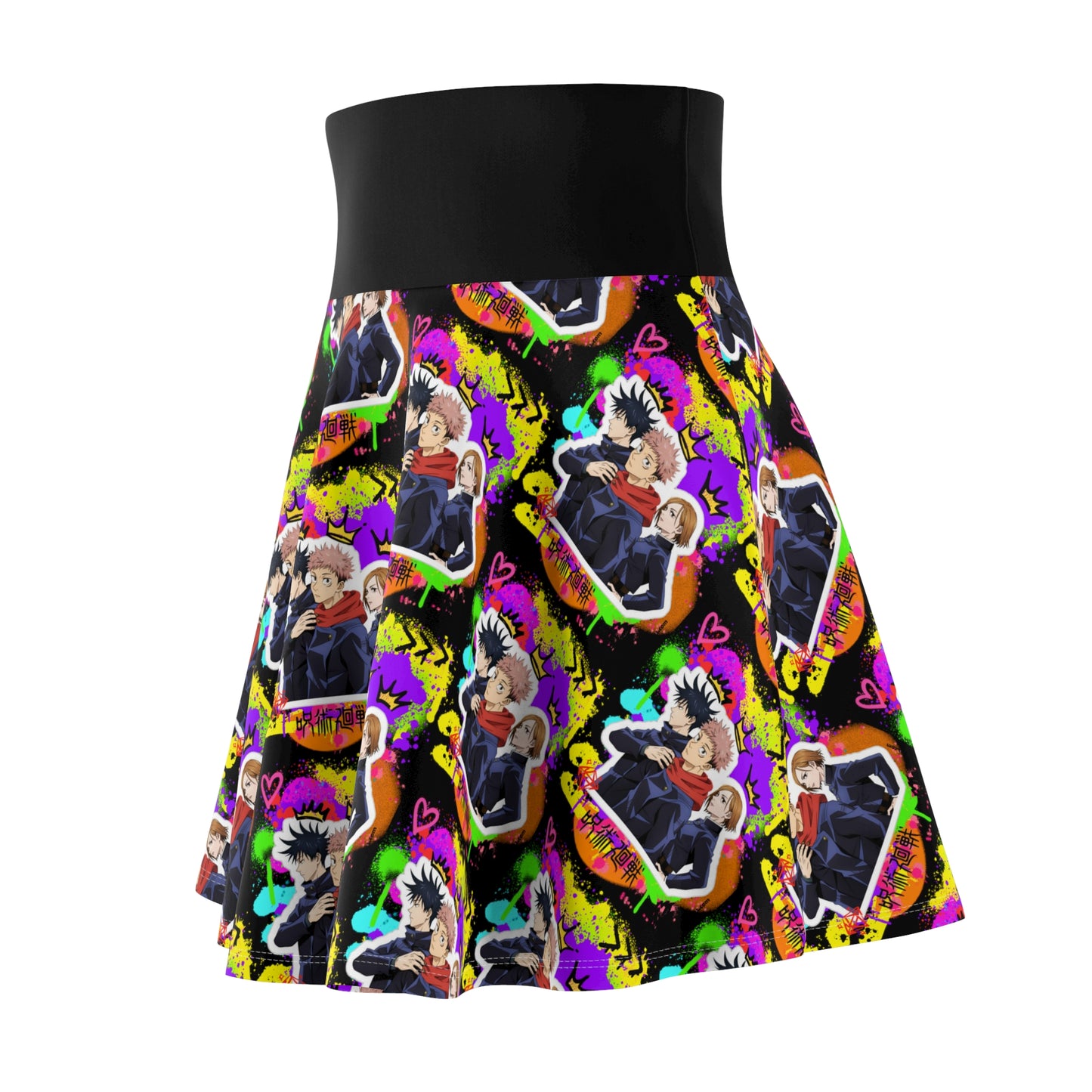 First Years Women's Skater Black Skirt (AOP)