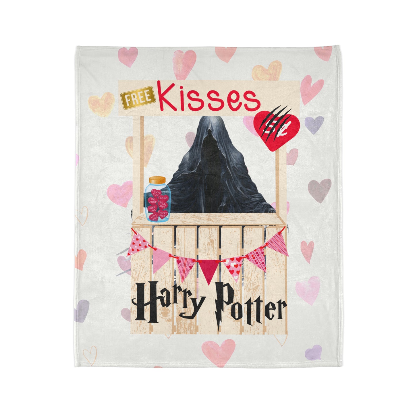 Free Kisses Polyester Blanket