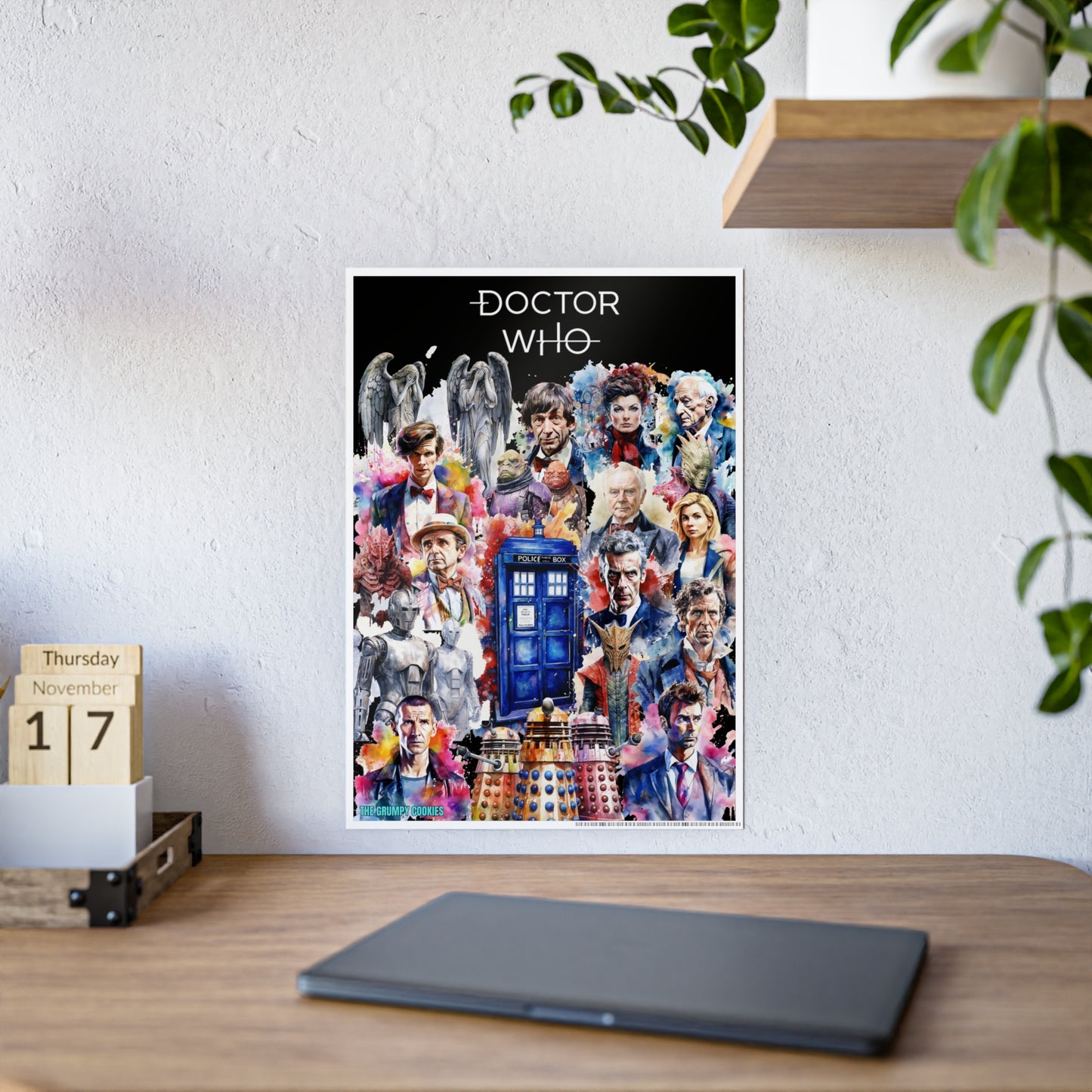 Dr Who - The Doctor and his Foes Glossy Art Print