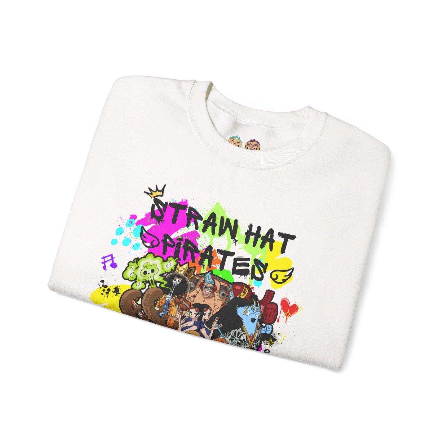 One Piece - Graffiti Straw Hat Crew Unisex Heavy Blend™ Crewneck Sweatshirt