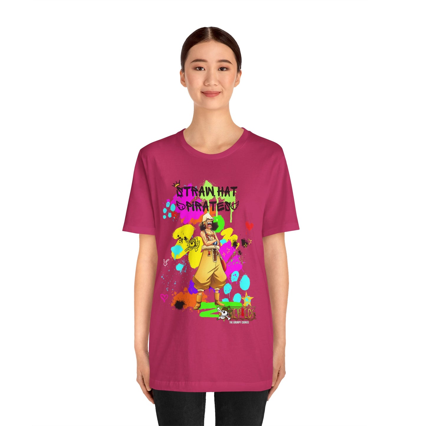 One Piece - Graffiti Usopp  Unisex Jersey Short Sleeve Tee