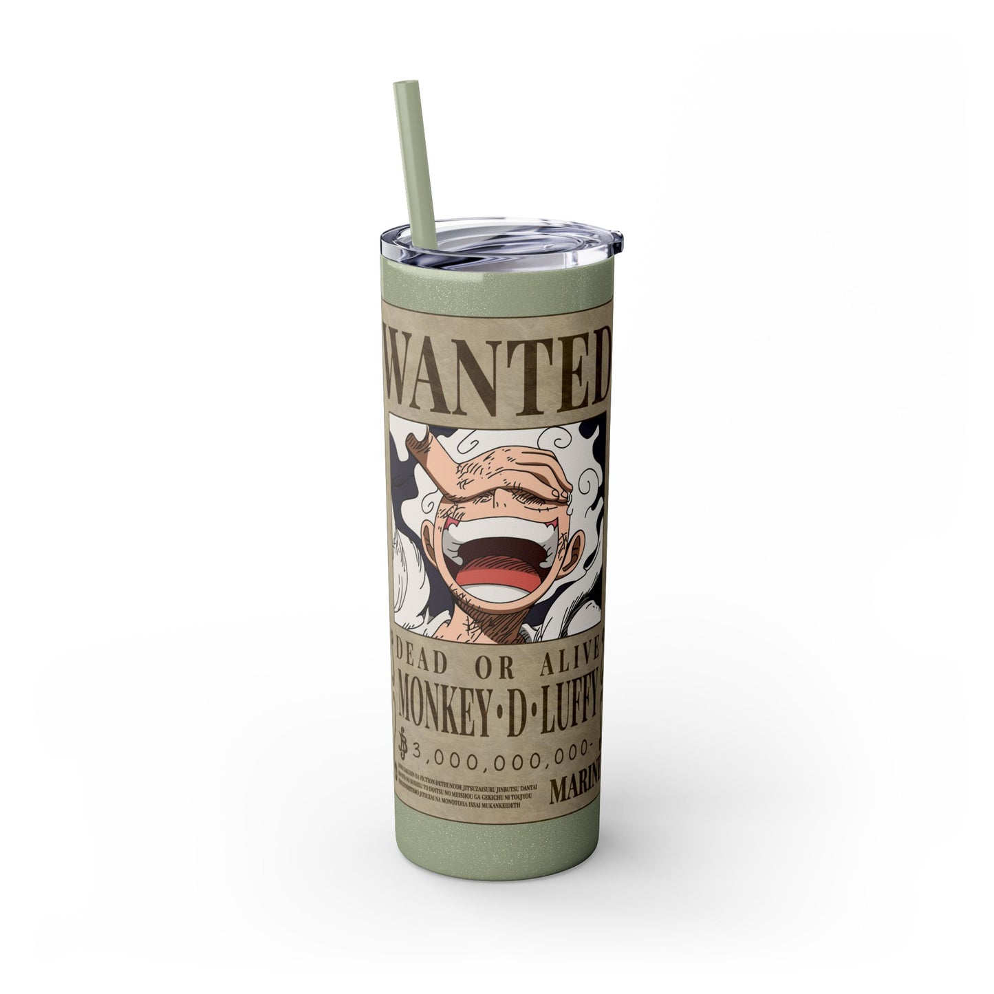 One Piece - Luffy Fifth Gear Skinny Tumbler with Straw, 20oz