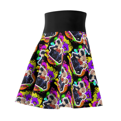 First Years Women's Skater Black Skirt (AOP)