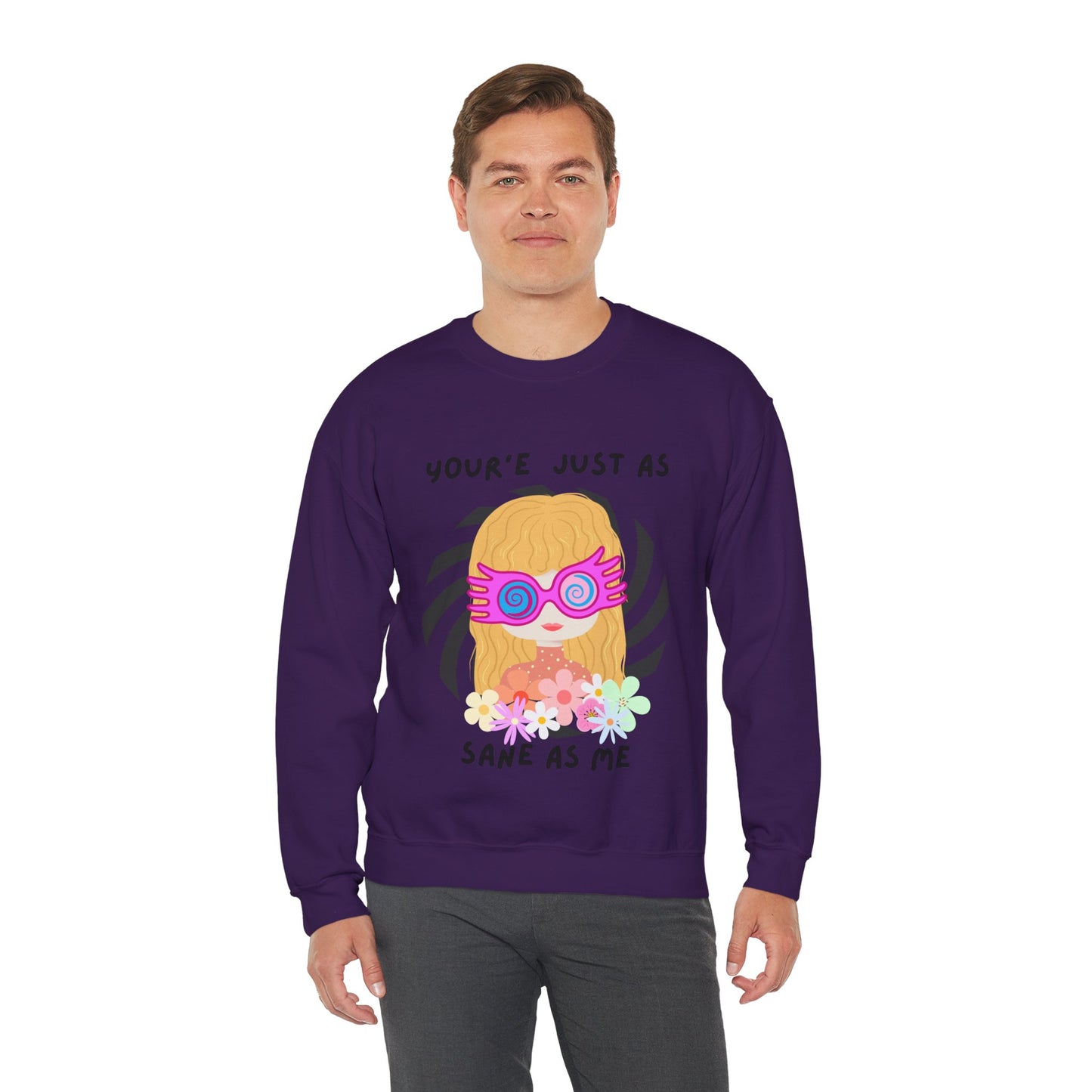 Just as Sane Unisex Heavy Blend™ Crewneck Sweatshirt