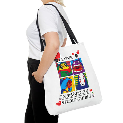 I Love Studio Ghibli Tote Bag