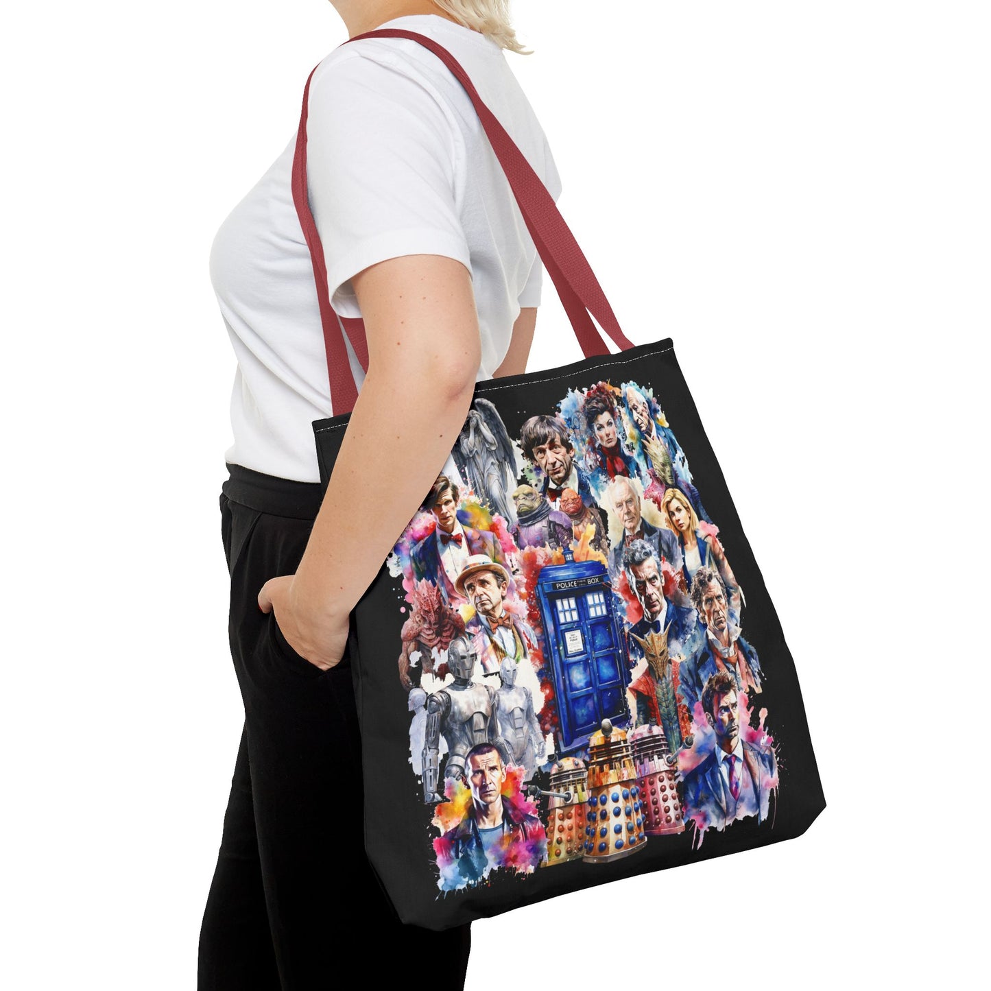 Dr Who - The Doctor and his Foes Tote Bag
