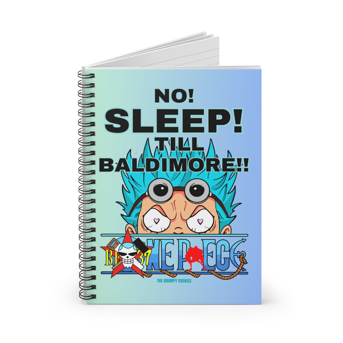 One Piece - No Sleep Till Baldimore Ruled Notebook