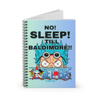 One Piece - No Sleep Till Baldimore Ruled Notebook