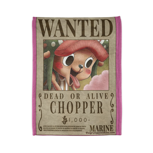 Chopper Wanted Poster Polyester Blanket