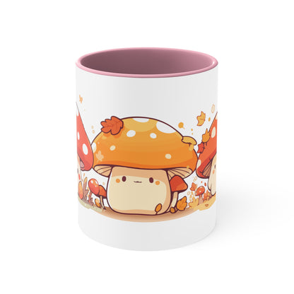 Mushroom Amigos Accent Coffee Mug, 11oz