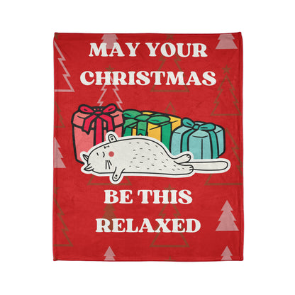 Relaxed Christmas Polyester Blanket