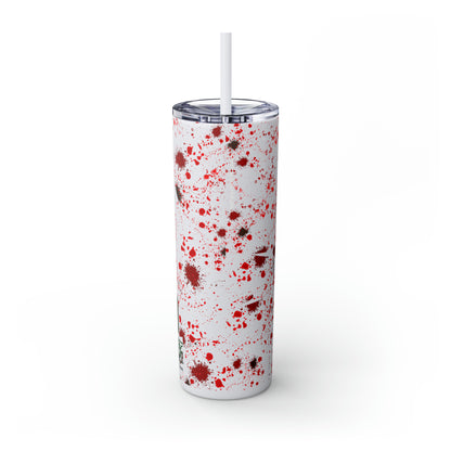 Zoro Nothing Happened Skinny Tumbler with Straw, 20oz