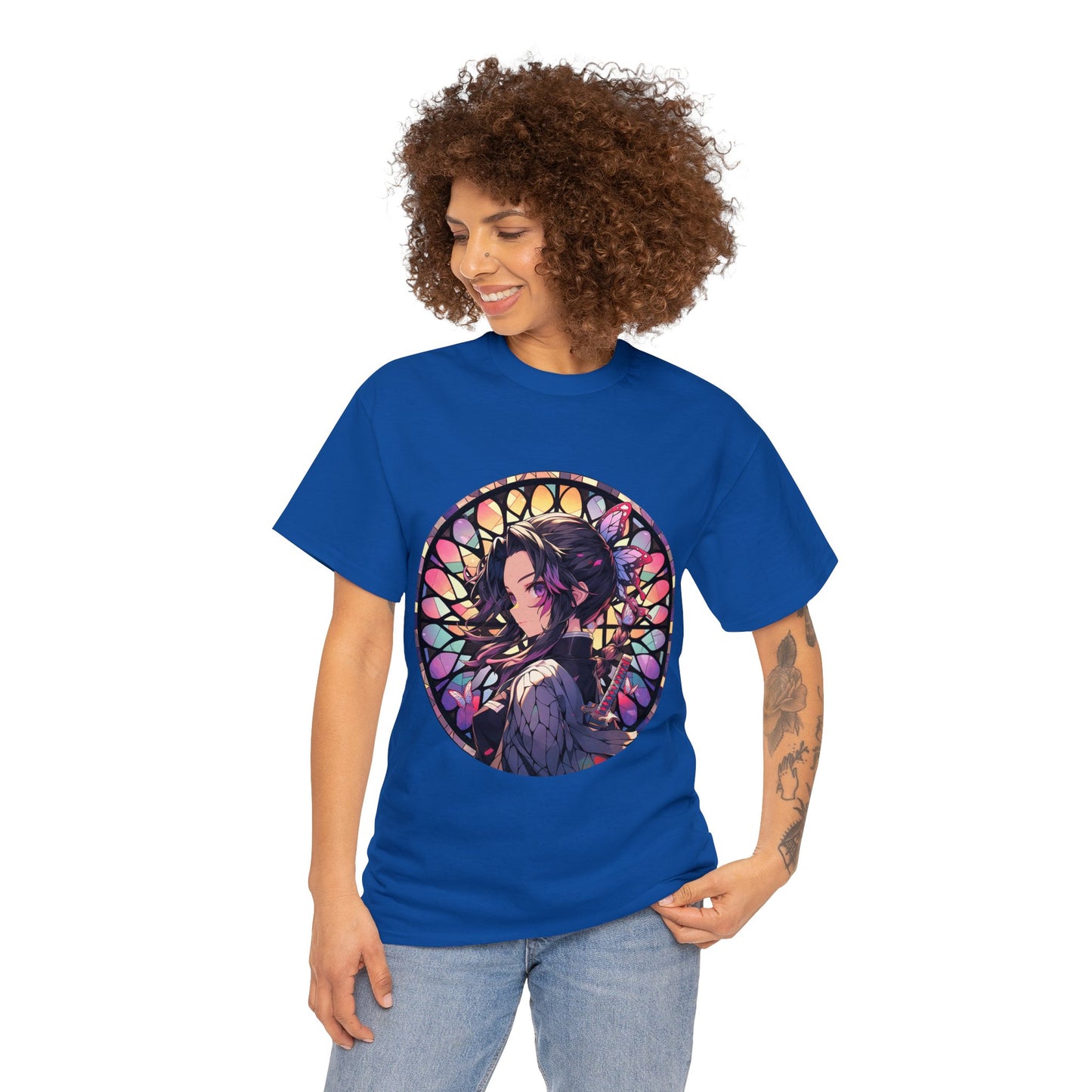 Stained Glass Shinobu Kocho Series Unisex Heavy Cotton Tee