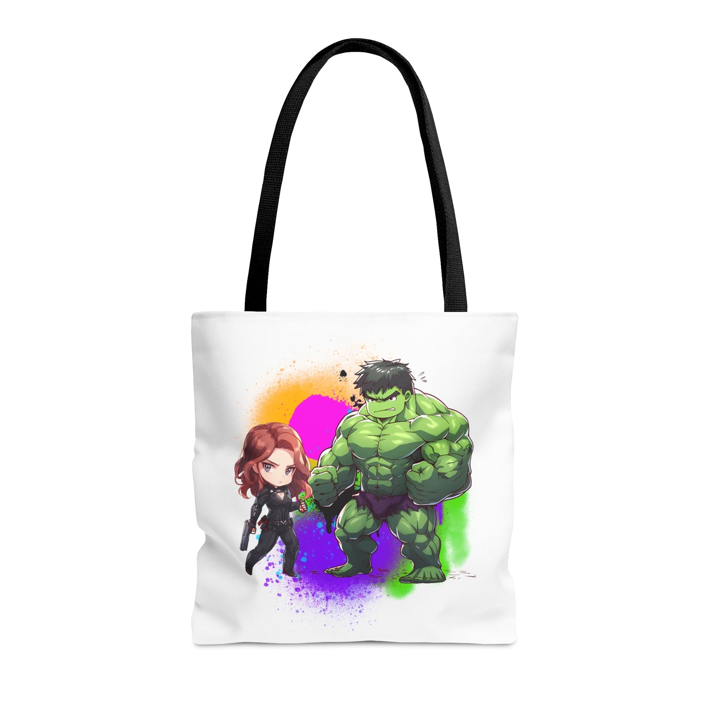 Hulk Loves Black Widow White Tote Bag