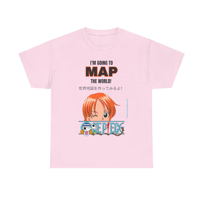 Map the World Unisex Heavy Cotton Tee