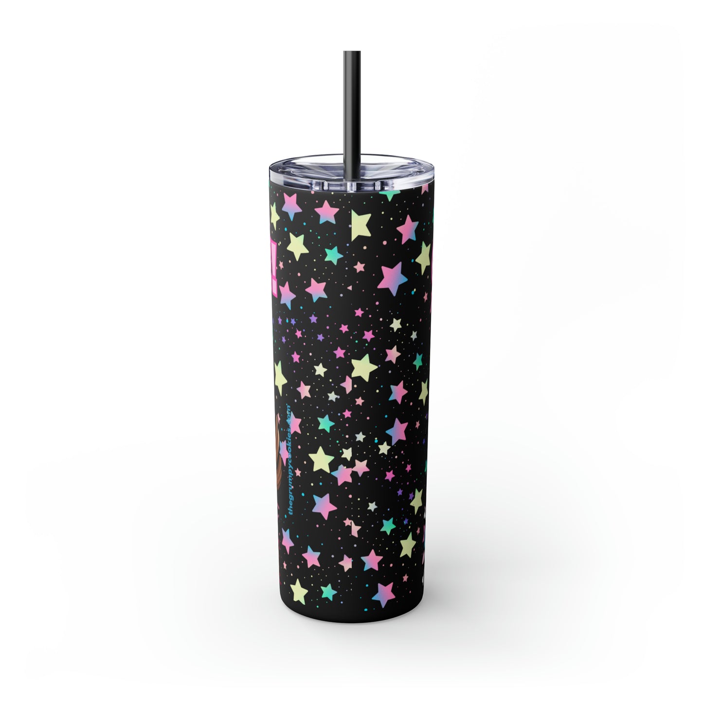 Chopper Skinny Tumbler with Straw, 20oz