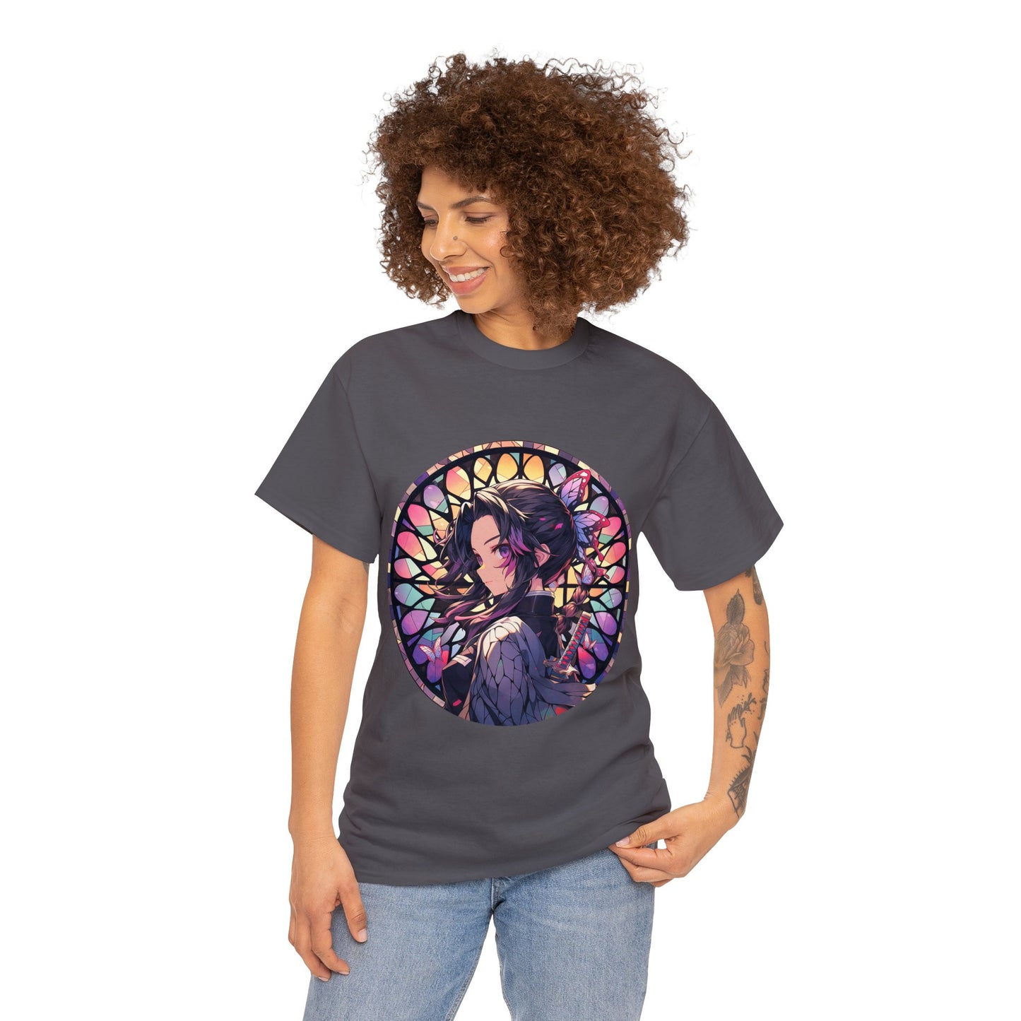 Stained Glass Shinobu Kocho Series Unisex Heavy Cotton Tee