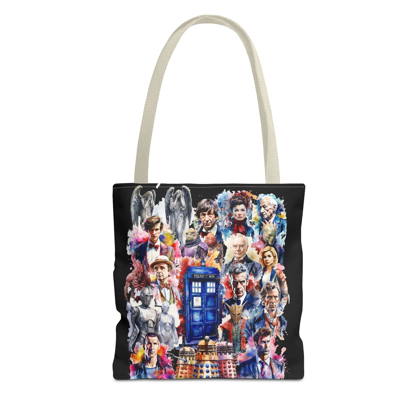 Dr Who - The Doctor and his Foes Tote Bag
