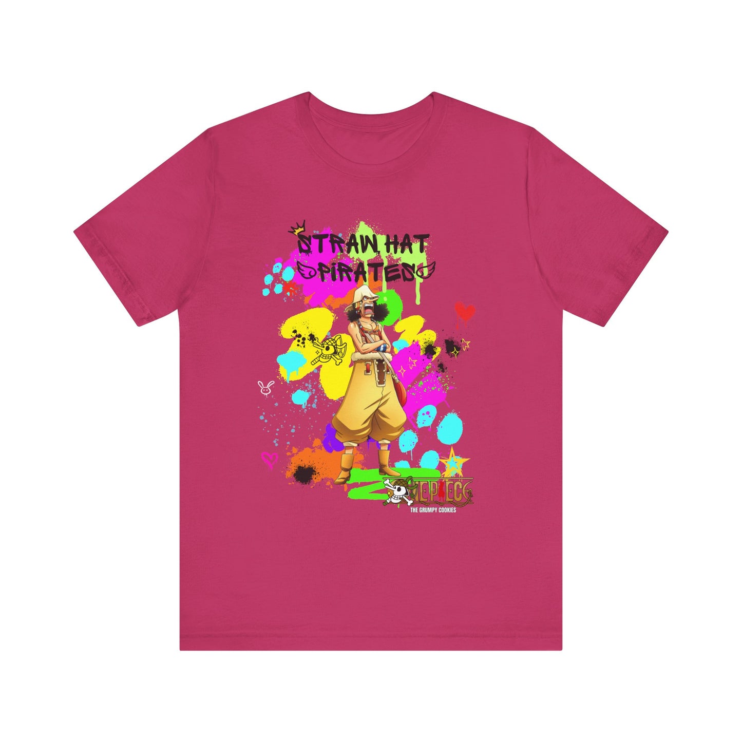One Piece - Graffiti Usopp  Unisex Jersey Short Sleeve Tee