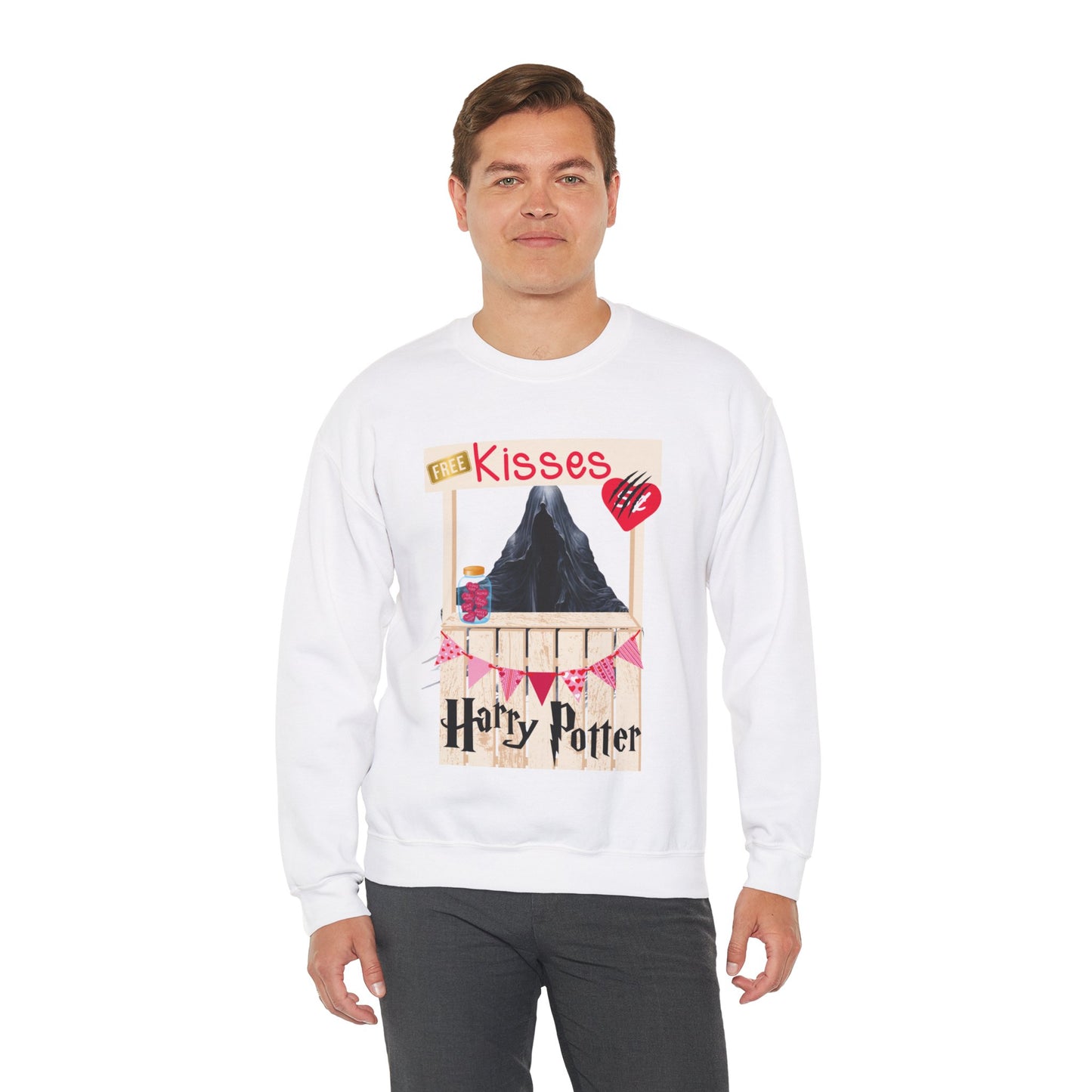 Free Kisses Unisex Heavy Blend™ Crewneck Sweatshirt