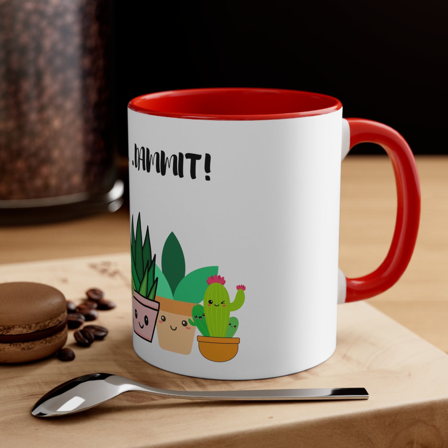 Live Dammit Accent Coffee Mug, 11oz