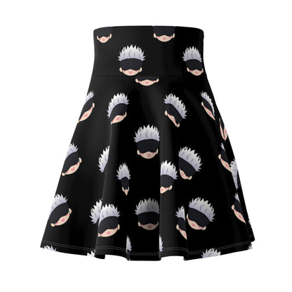 Jujutsu Kaisen Gojo Women's Skater Black Skirt (AOP)