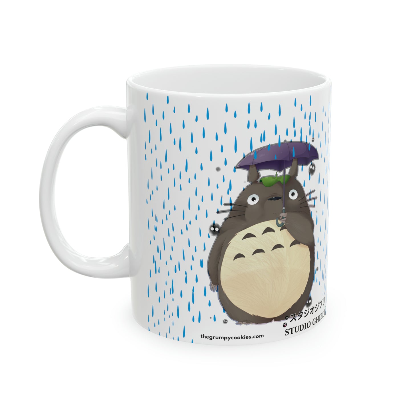 Totoro in the Rain Ceramic Mug, 11oz