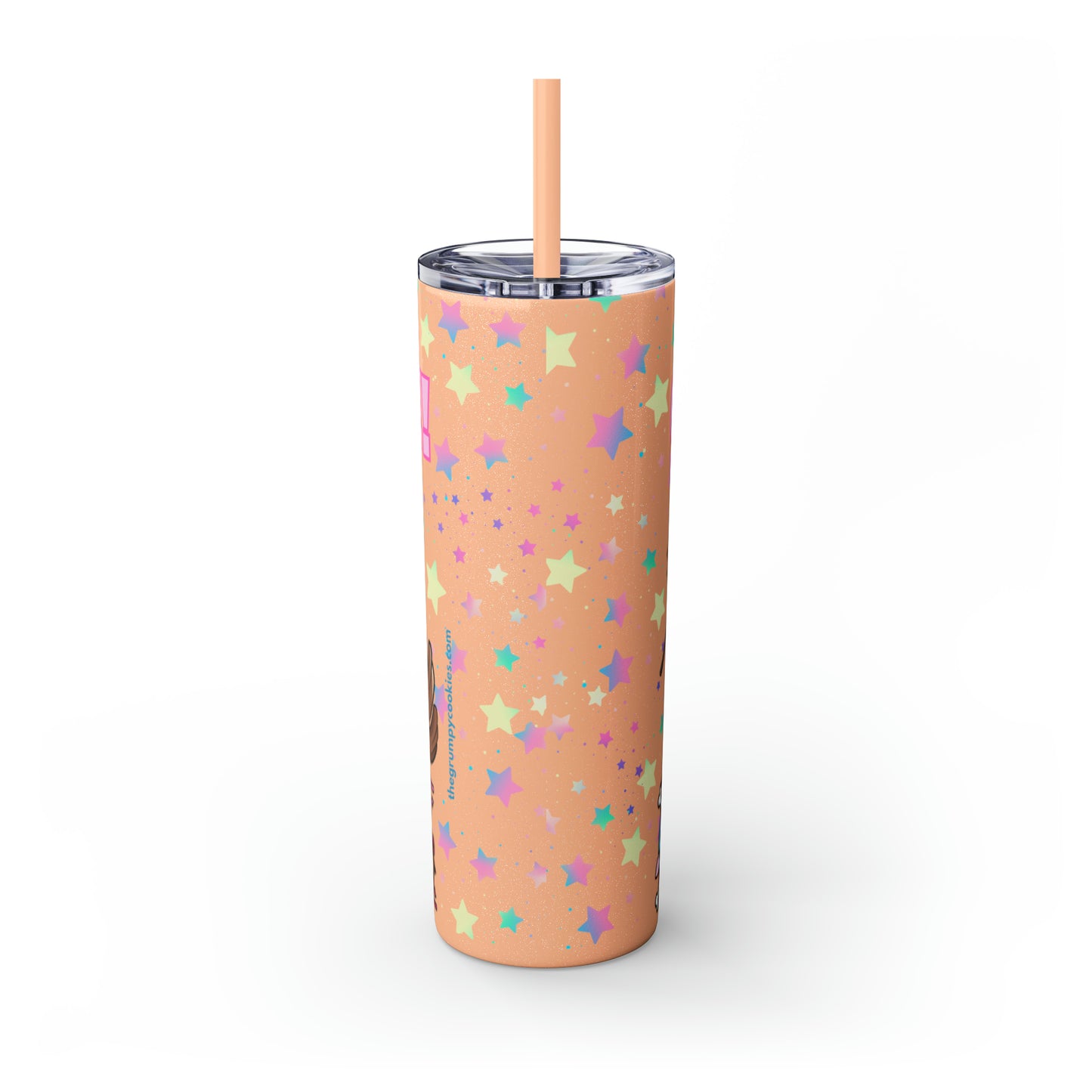 Chopper Skinny Tumbler with Straw, 20oz