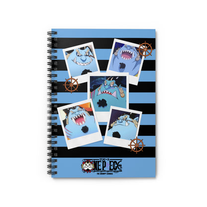 One Piece - The Many Faces of Jimbei Ruled Notebook