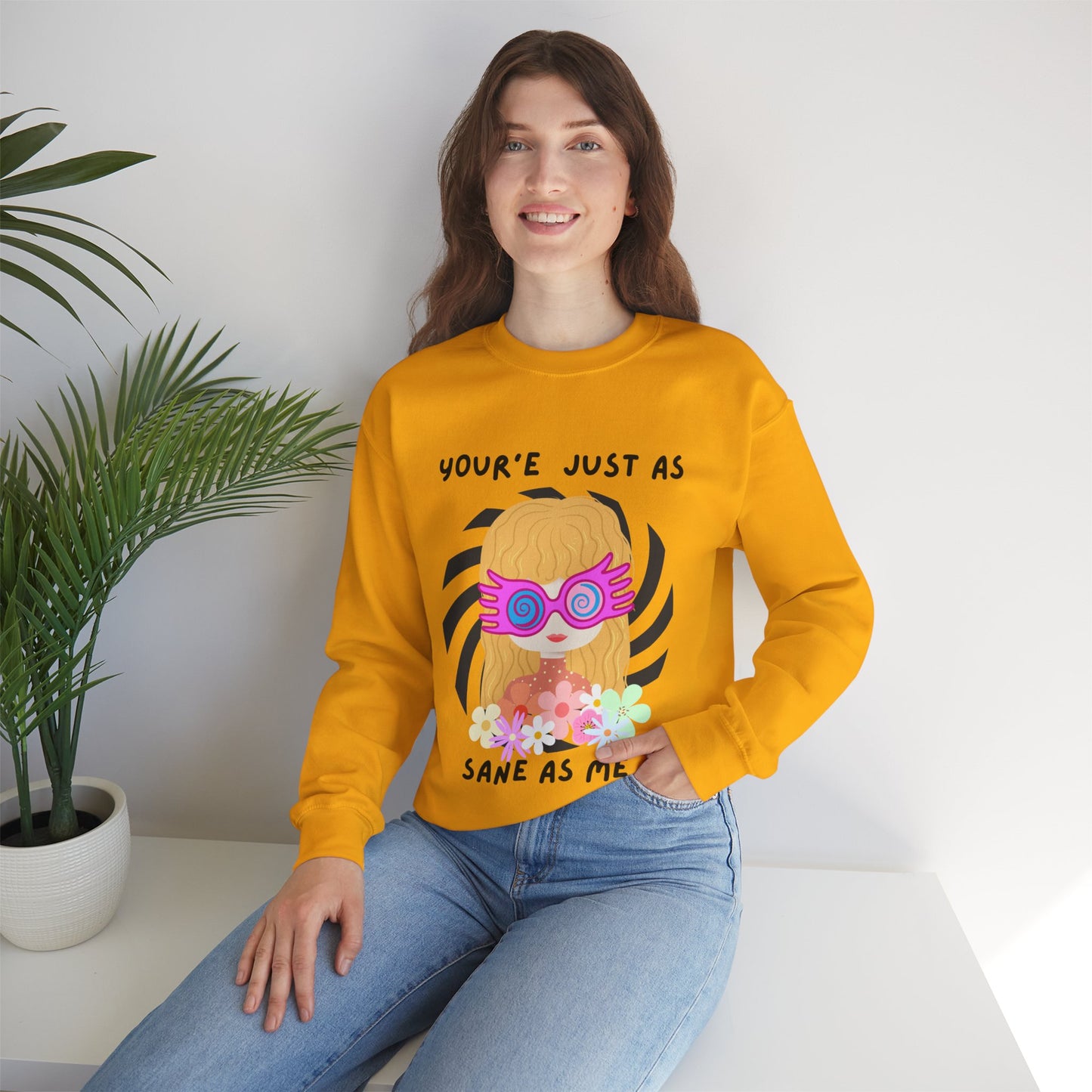 Just as Sane Unisex Heavy Blend™ Crewneck Sweatshirt