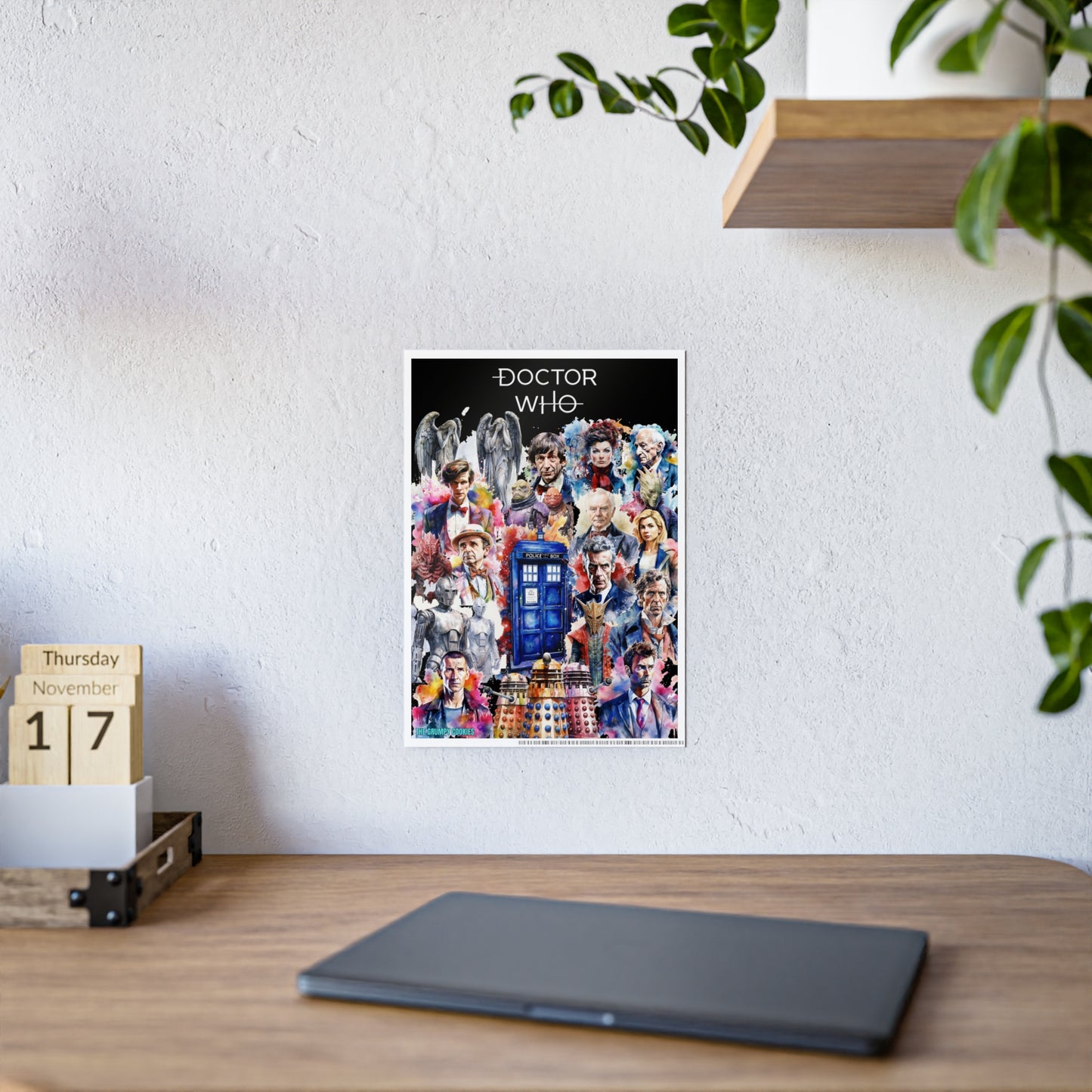 Dr Who - The Doctor and his Foes Glossy Art Print