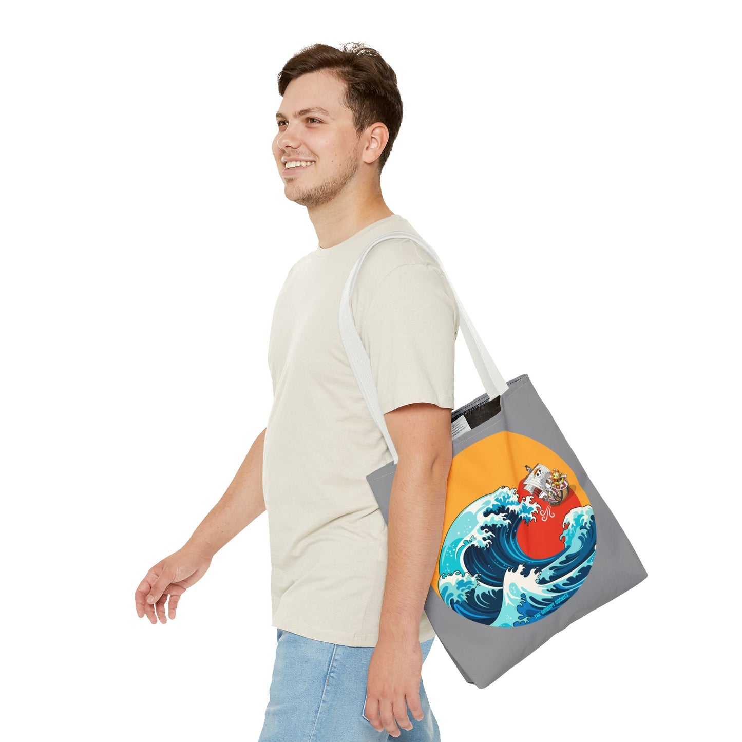 One Piece - Riding the Wave Grey Tote Bag