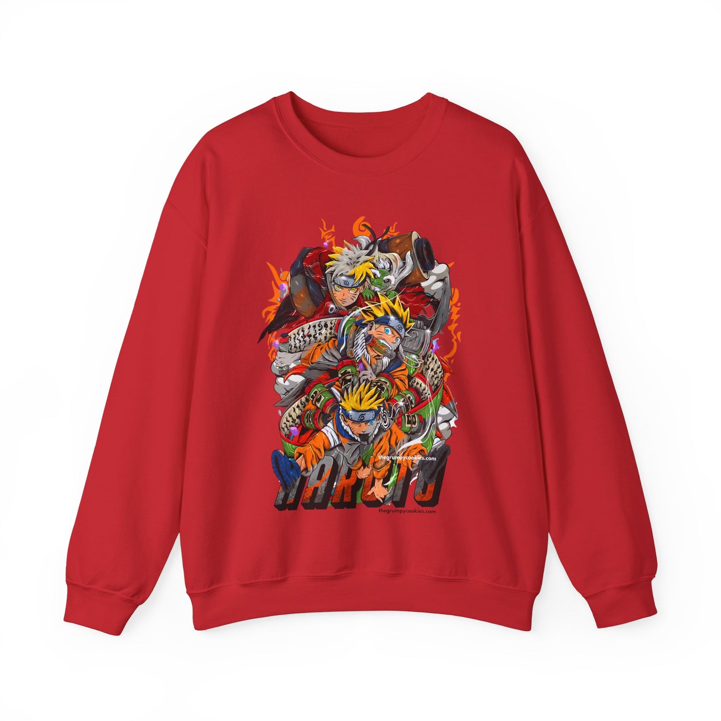 The many faces of Naruto Unisex Heavy Blend™ Crewneck Sweatshirt