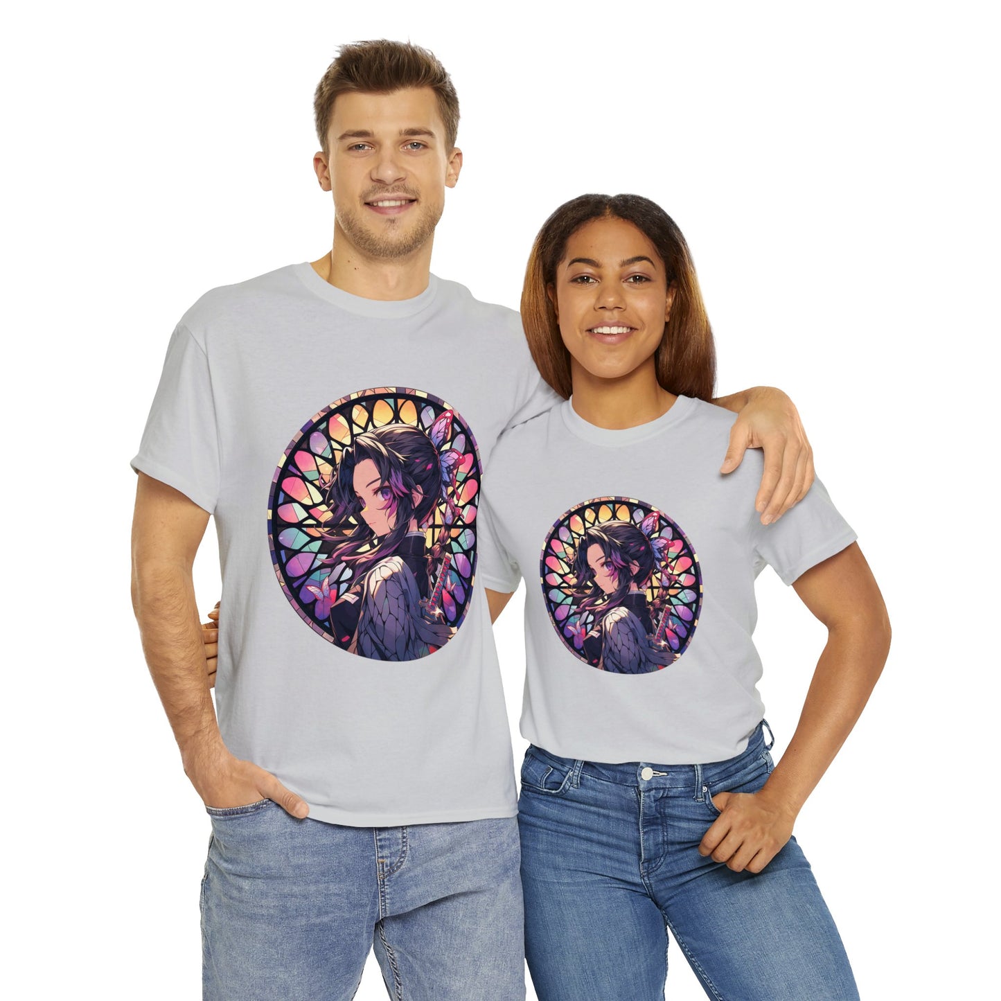 Stained Glass Shinobu Kocho Series Unisex Heavy Cotton Tee