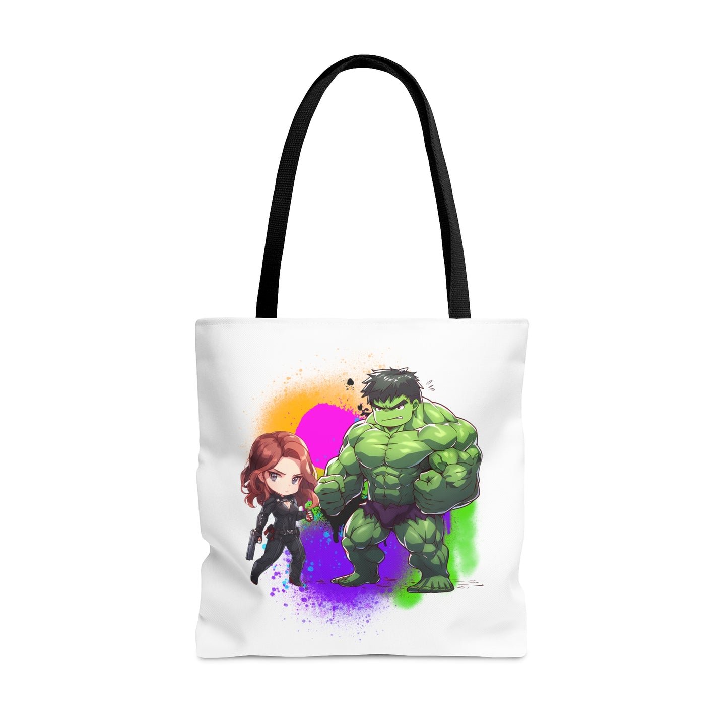 Hulk Loves Black Widow White Tote Bag