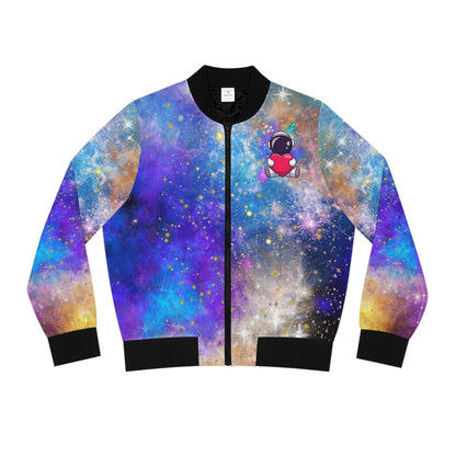 Astronaut Love Women's Bomber Jacket (AOP)