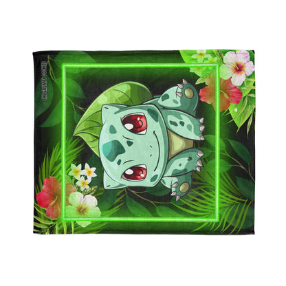 Pokemon- Aloha Bulba Polyester Blanket