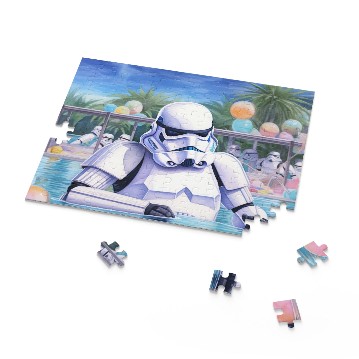 Storm Trooper at the Pool Party Puzzle (120, 252, 500-Piece)