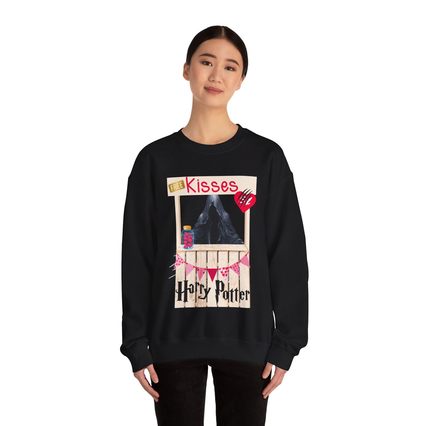 Free Kisses Unisex Heavy Blend™ Crewneck Sweatshirt