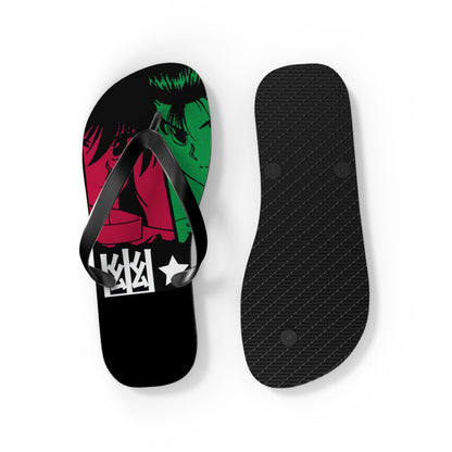 Yu Yu Hakusho Power of Four Unisex Flip Flops