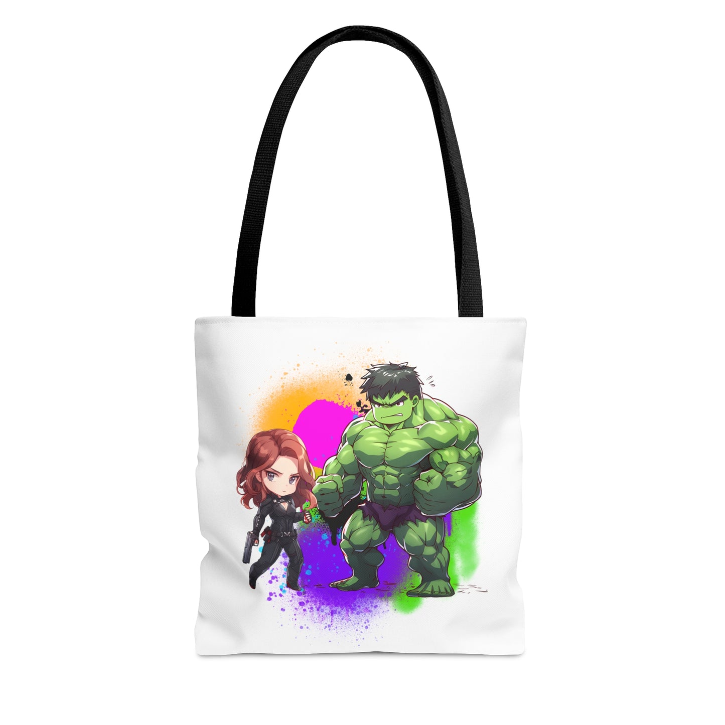 Hulk Loves Black Widow White Tote Bag