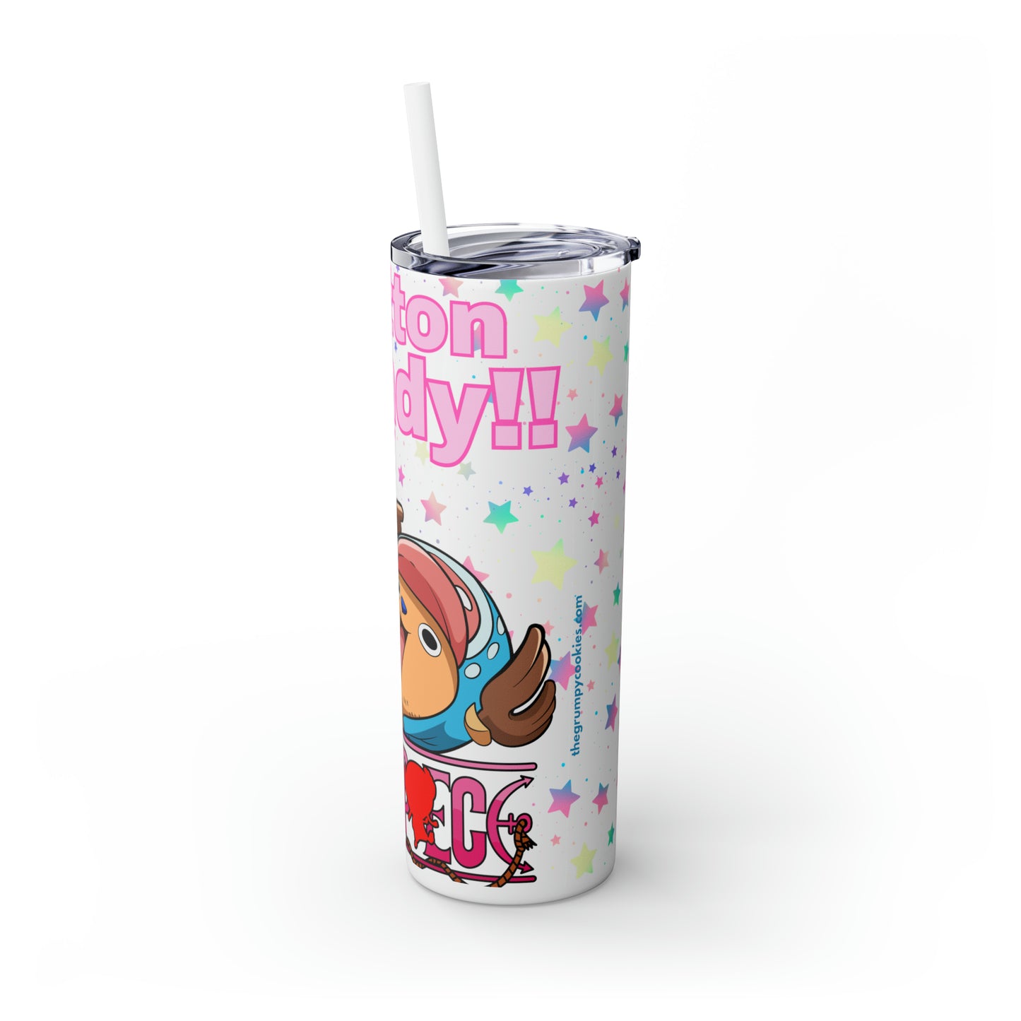 Chopper Skinny Tumbler with Straw, 20oz