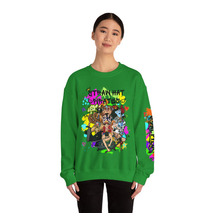 One Piece - Graffiti Straw Hat Crew Unisex Heavy Blend™ Crewneck Sweatshirt