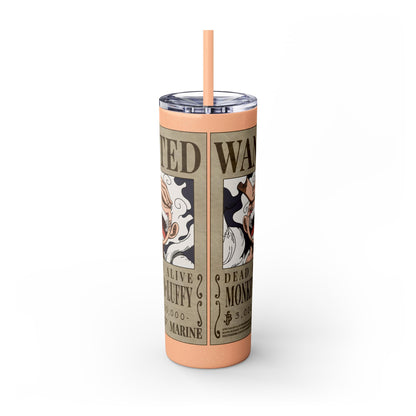 One Piece - Luffy Fifth Gear Skinny Tumbler with Straw, 20oz