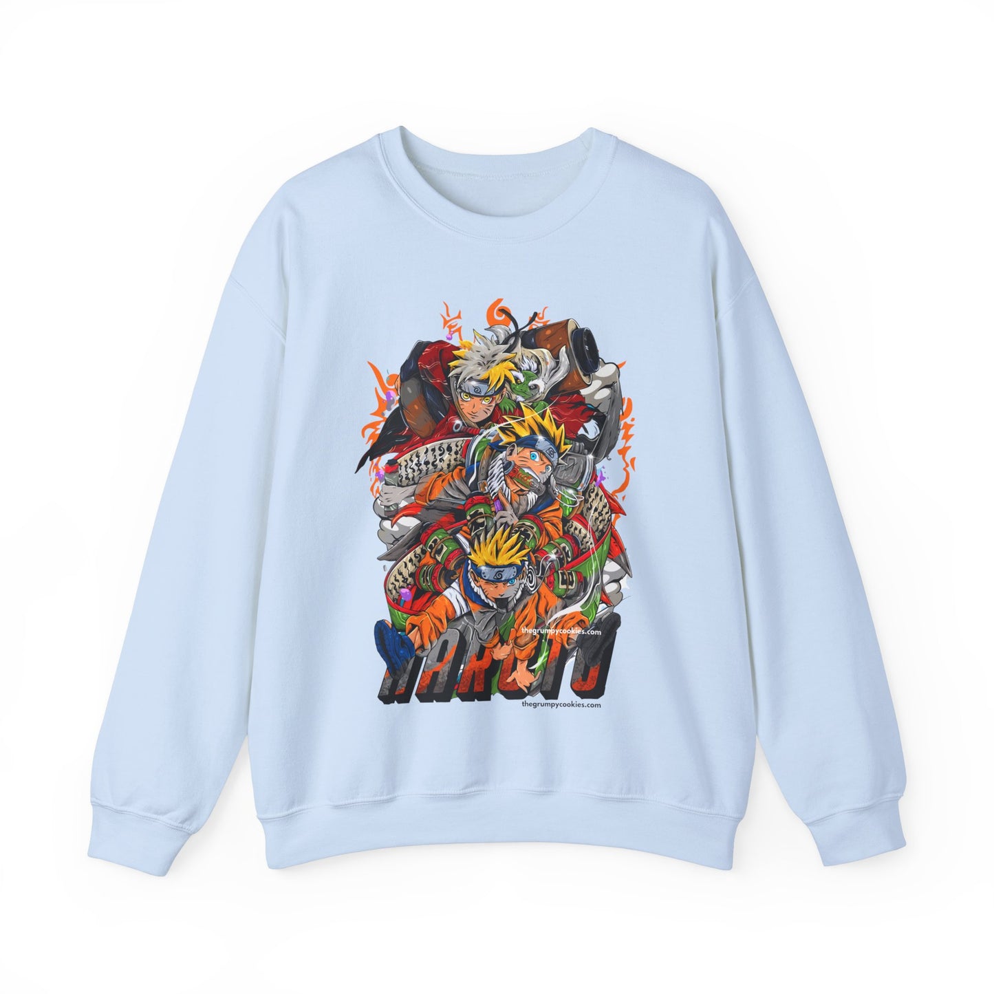 The many faces of Naruto Unisex Heavy Blend™ Crewneck Sweatshirt