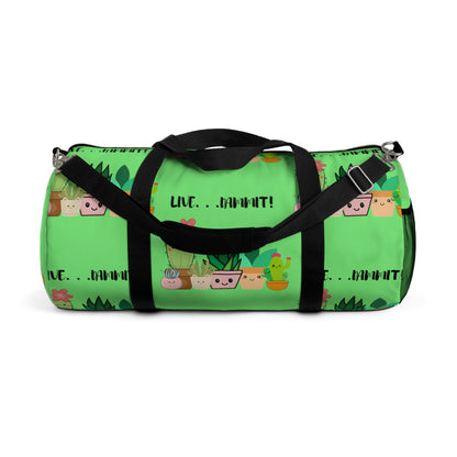 Live Dammit Green Duffle Bag