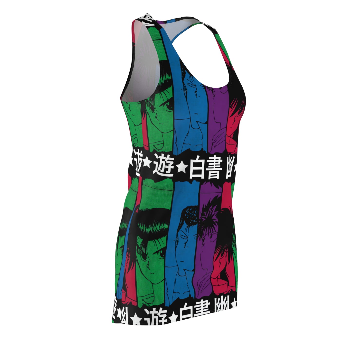 Yu Yu Hakusho Power of Four Women's Racerback Dress