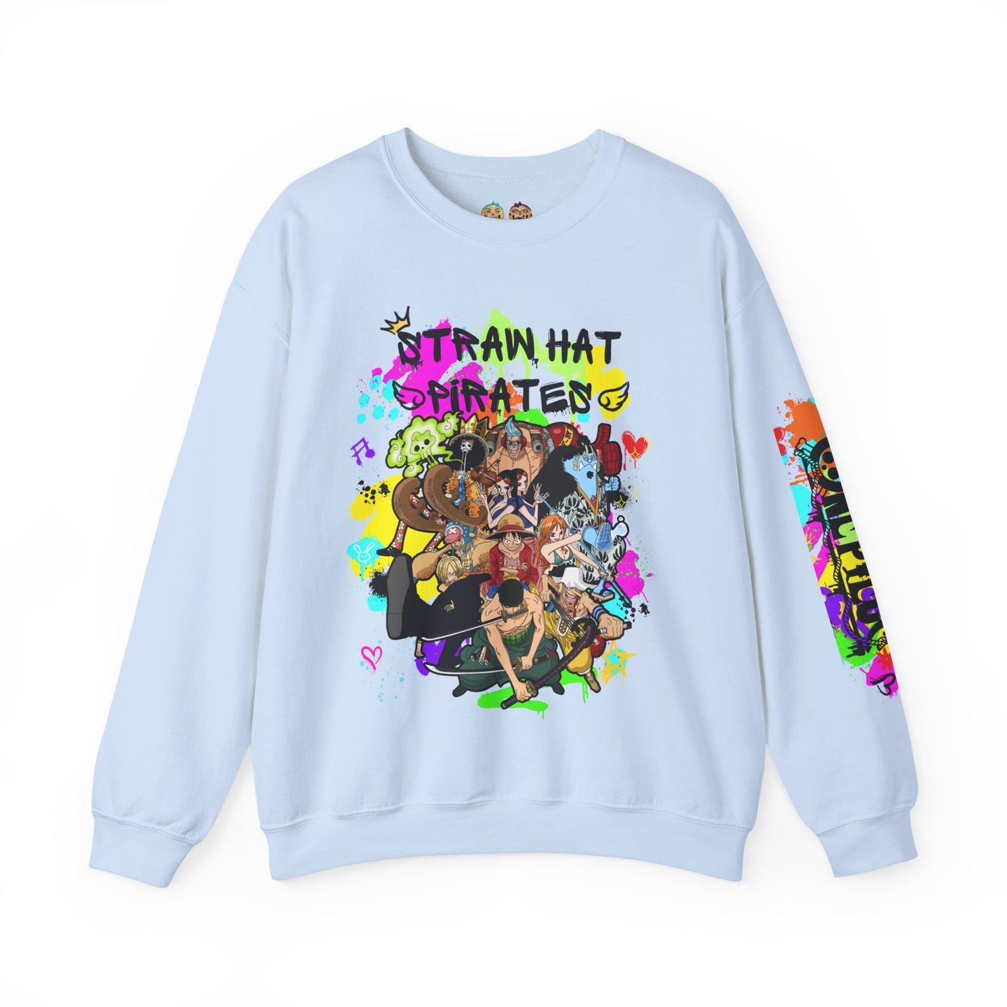 One Piece - Graffiti Straw Hat Crew Unisex Heavy Blend™ Crewneck Sweatshirt