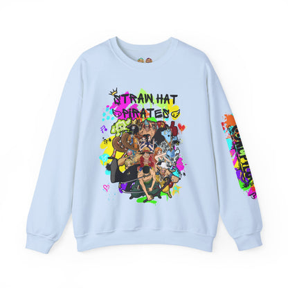 One Piece - Graffiti Straw Hat Crew Unisex Heavy Blend™ Crewneck Sweatshirt