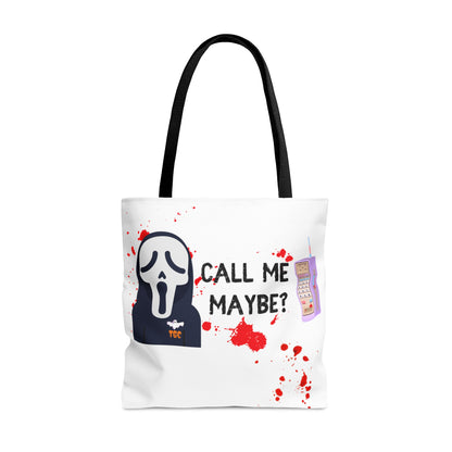 Ghostface Call Me Tote Bag